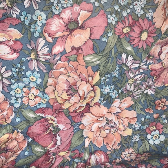 v i n t a g e :: Fairycore Babydoll Puff Sleeve Bow Whimsy Floral Mini Dress - Picture 3 of 13